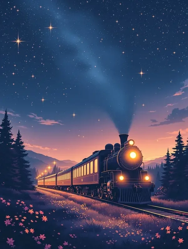 星空下的慢速列车